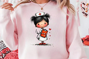 Whimsical Nurse Clipart PNG, a Seasonal Illustration by CreationArt (Thumbnail 3 of 5)