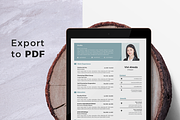 Modern Resume & CV Template, a Resume Template by Hito Graphic (Thumbnail 7 of 8)