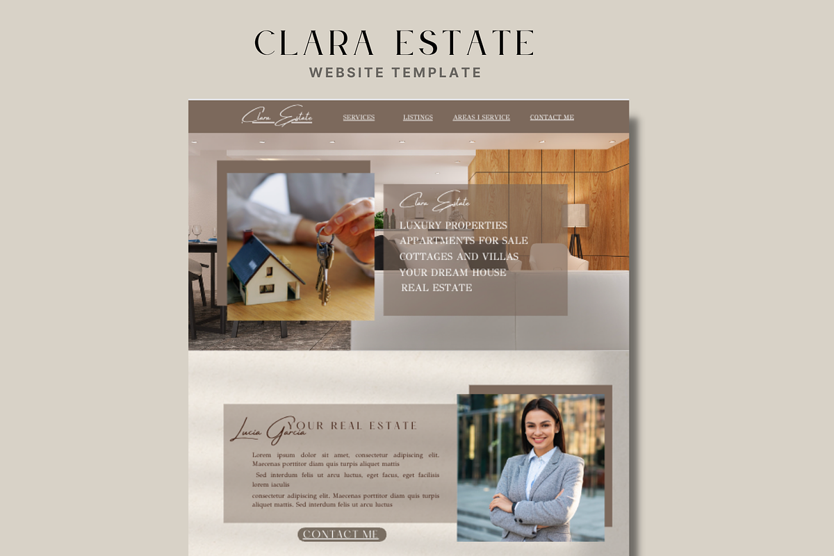 Website template-real-estate, a Websites & App Template by Prodesign (Photo 1 of 4)