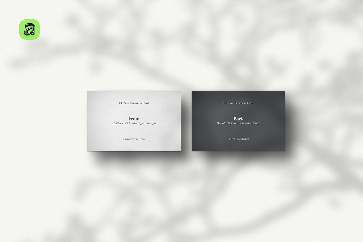 EU Business Card Mockups—Affinity v3, a Books & Magazine Mockup by Sasha Lantukh (Photo 5 of 17)