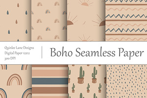 Boho Seamless Digital Pattern Pack