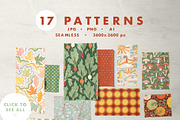 Fall Flashback-Warm Retro Collection, a Pattern Graphic by Anugraha Design (Thumbnail 10 of 12)