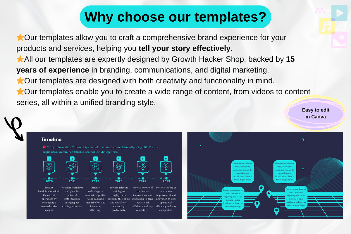 Roadmap Timeplan Presentation Slides, a Presentation Template by GrowthHackingStudio (Photo 4 of 8)