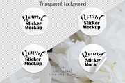 Round Sticker mockup bundle, a Print Template by MockupMarket (Thumbnail 3 of 7)