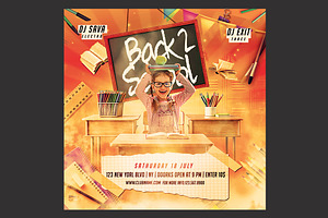 Back To School Flyer, a Flyer Template by DSGraphicDesign