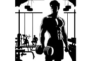 Bodybuilder Silhouette Bundle, an Object Graphic by Creativeshirt (Thumbnail 11 of 13)