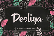 Desliya - Brush Script Font, a Script Font by Bayuktx (Thumbnail 1 of 8)