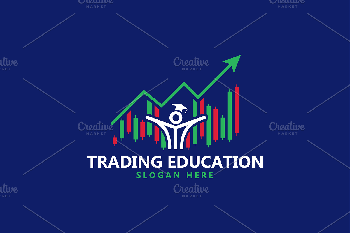 Trading Education Icon Logo Design, a Branding & Logo Template by Advateik ™ (Photo 2 of 4)