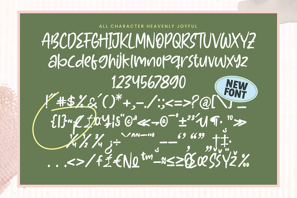 Heavenly Joyful Playful Kids Font, a Script Font by Letterena Studios Script (Photo 18 of 20)
