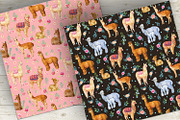 Alpacas and llamas .Seamless pattern, a Pattern Graphic by MitrushovaArt (Thumbnail 7 of 8)