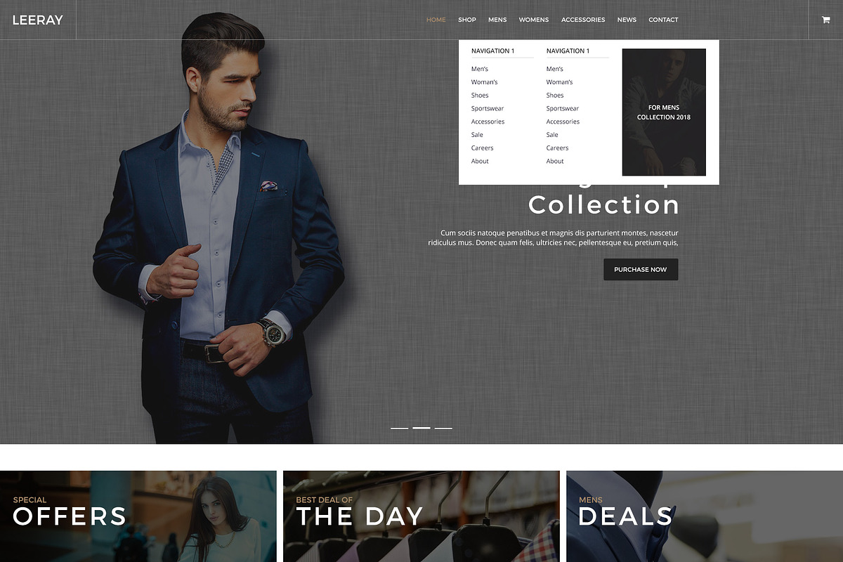 Leeray Fashion Ecommerce Template, a Websites & App Template by mine-tech (Photo 16 of 16)