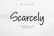 Scarcely Handwritten Font, a Handwritten Font by Heinzel Std (Thumbnail 1 of 6)