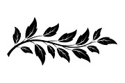 Botanical Leaf Silhouette Bundle, an Illustration by yasushie (Thumbnail 16 of 51)