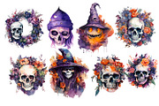 Halloween, big holiday set., an Object Illustration by AkvarelRiver (Thumbnail 2 of 10)
