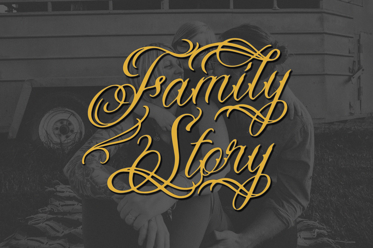 Landog Tlaloc | Tattoo Script Font, a Script Font by Denustudios (Photo 9 of 14)
