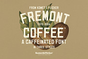 Fremont Coffee - A Caffeinated Font, a Sans Serif Font by Komet & Flicker (Thumbnail 1 of 15)