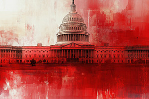 Abstract representation of the US Ca, a Photo by Iftikhar Alam