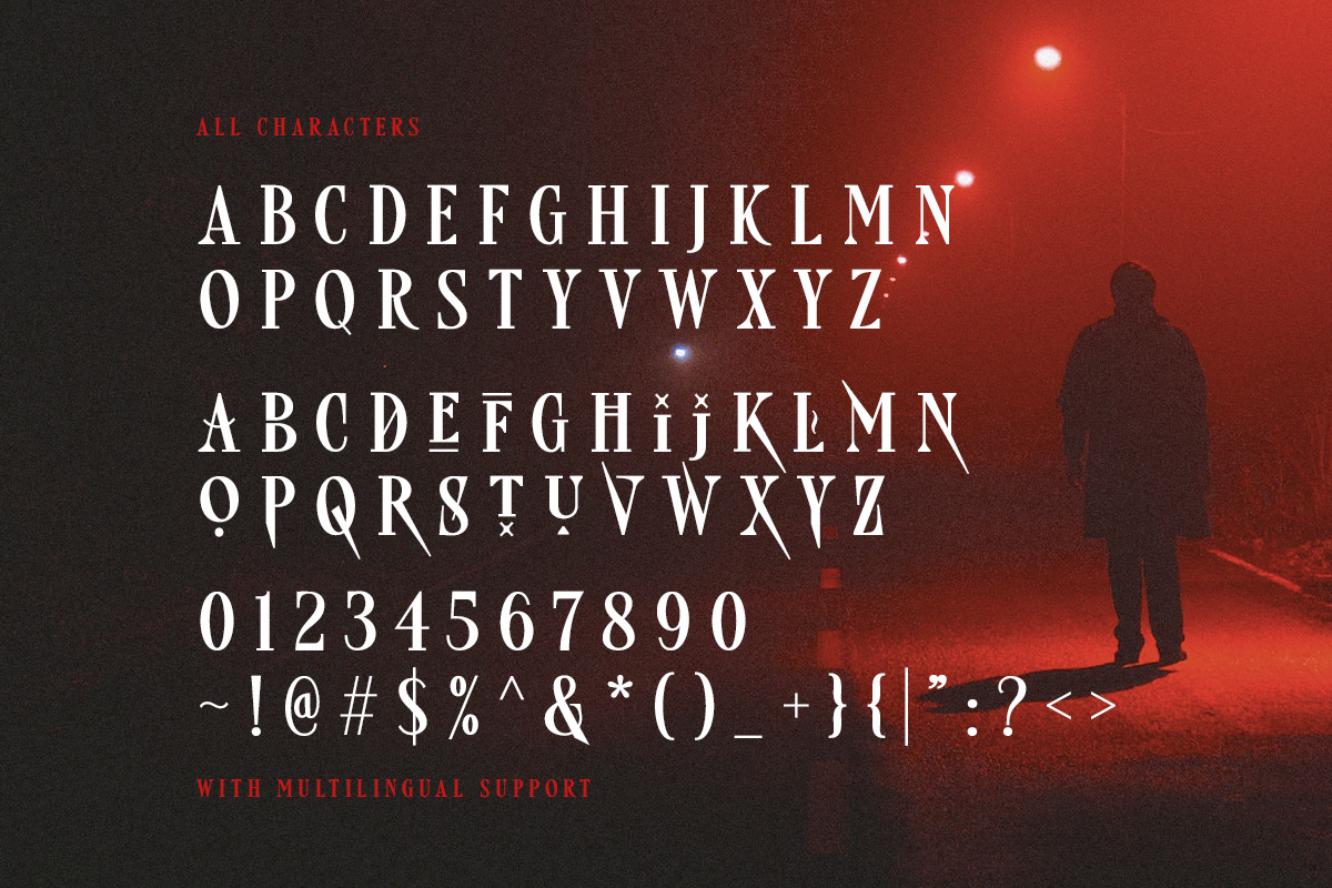 Freaky Story - Creepy Font, a Font by Sarid Ezra (Photo 6 of 6)