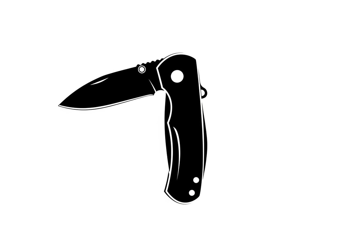 Folding Pocket Knife Silhouette, a Graphic by hafijul (Photo 12 of 12)