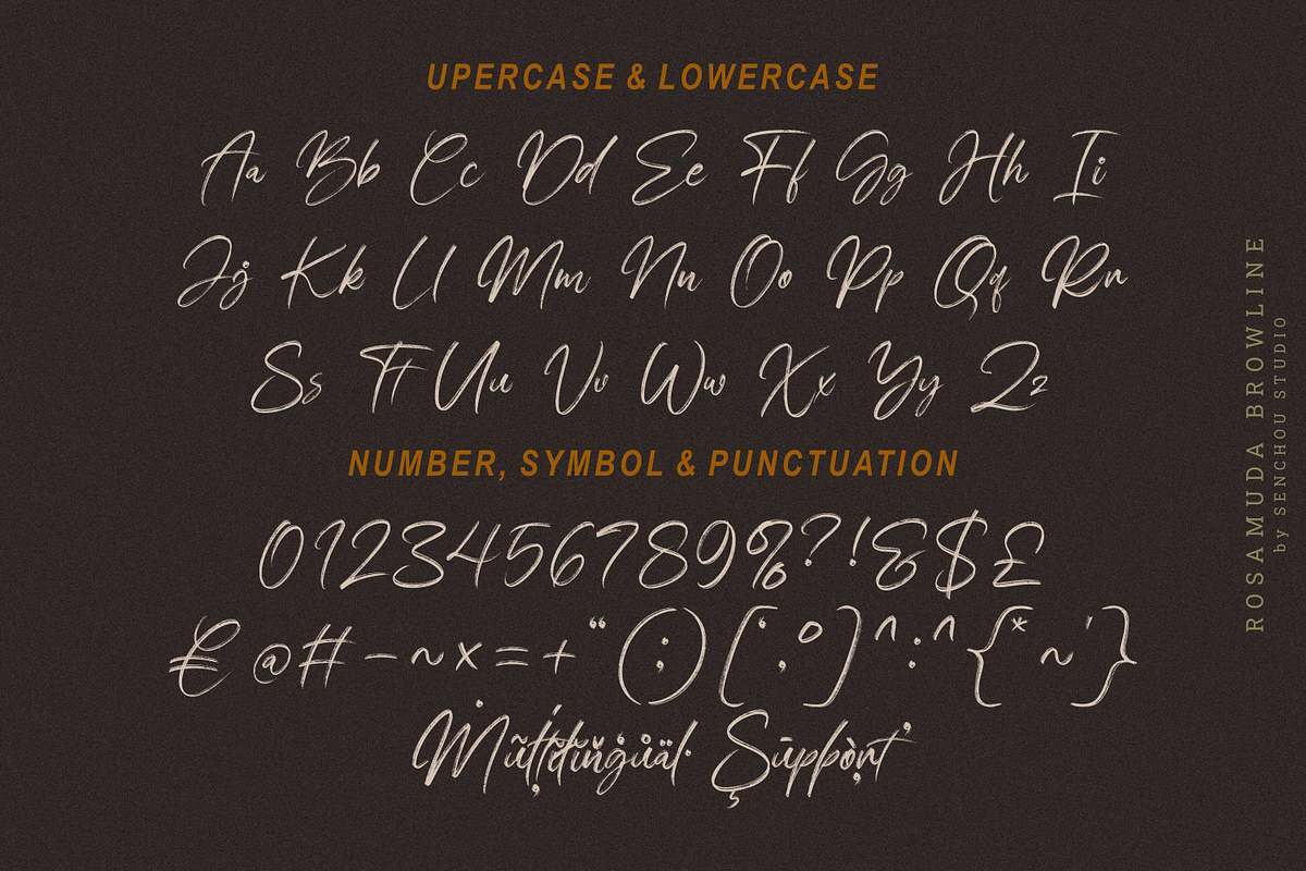 Rosamuda Browline, a Script Font by Creative Keelik (Photo 8 of 9)
