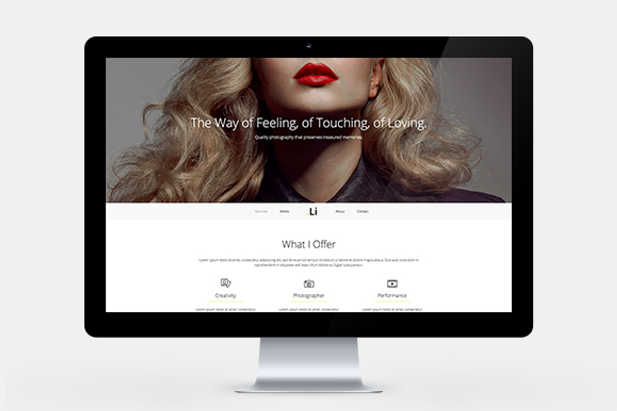 Li Photographer HTML Template, a HTML Template by GT3 Themes (Photo 1 of 4)