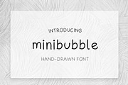 Minibubble Handwritten Classic Font, a Script Font by Character (Thumbnail 1 of 3)