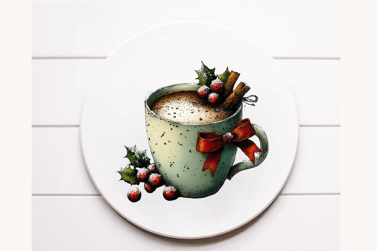 Christmas Hot Cocoa Clipart, a Seasonal Illustration by Designworld (Photo 11 of 11)