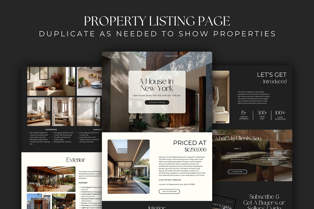 Real Estate Multi-Page Website, an App Template by Meraki Templates (Photo 6 of 9)