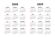 Calendar 2024, 2025 and 2031, an Object Graphic by Volyk (Thumbnail 4 of 5)