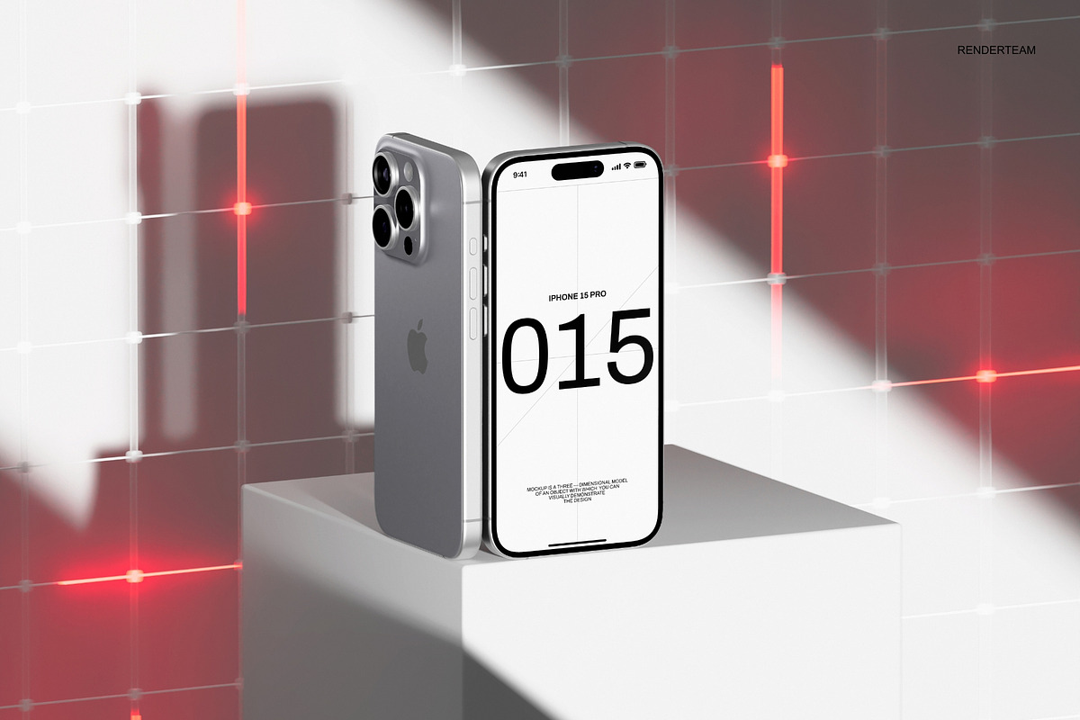 MacBook and iPhone Mockup Set, an iPhone Mockup by Renderteam (Photo 4 of 17)