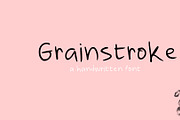 Grainstroke Handwritten Font, a Handwritten Font by Kaleidokika (Thumbnail 1 of 7)