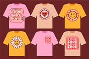 LOVE RETRO STICKERS, a Decorative Illustration by Mark Skitsky (Thumbnail 4 of 5)
