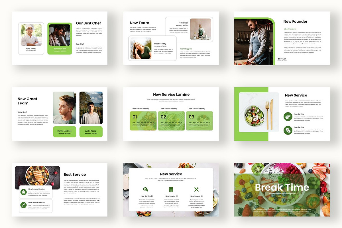 Lamine – Food PowerPoint Template, a Presentation Template by kreatifreya (Photo 3 of 5)