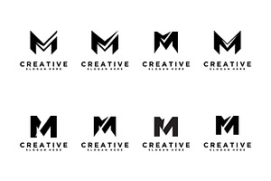 Set of letter m design vector, initi, a Branding & Logo Template by quadrazo