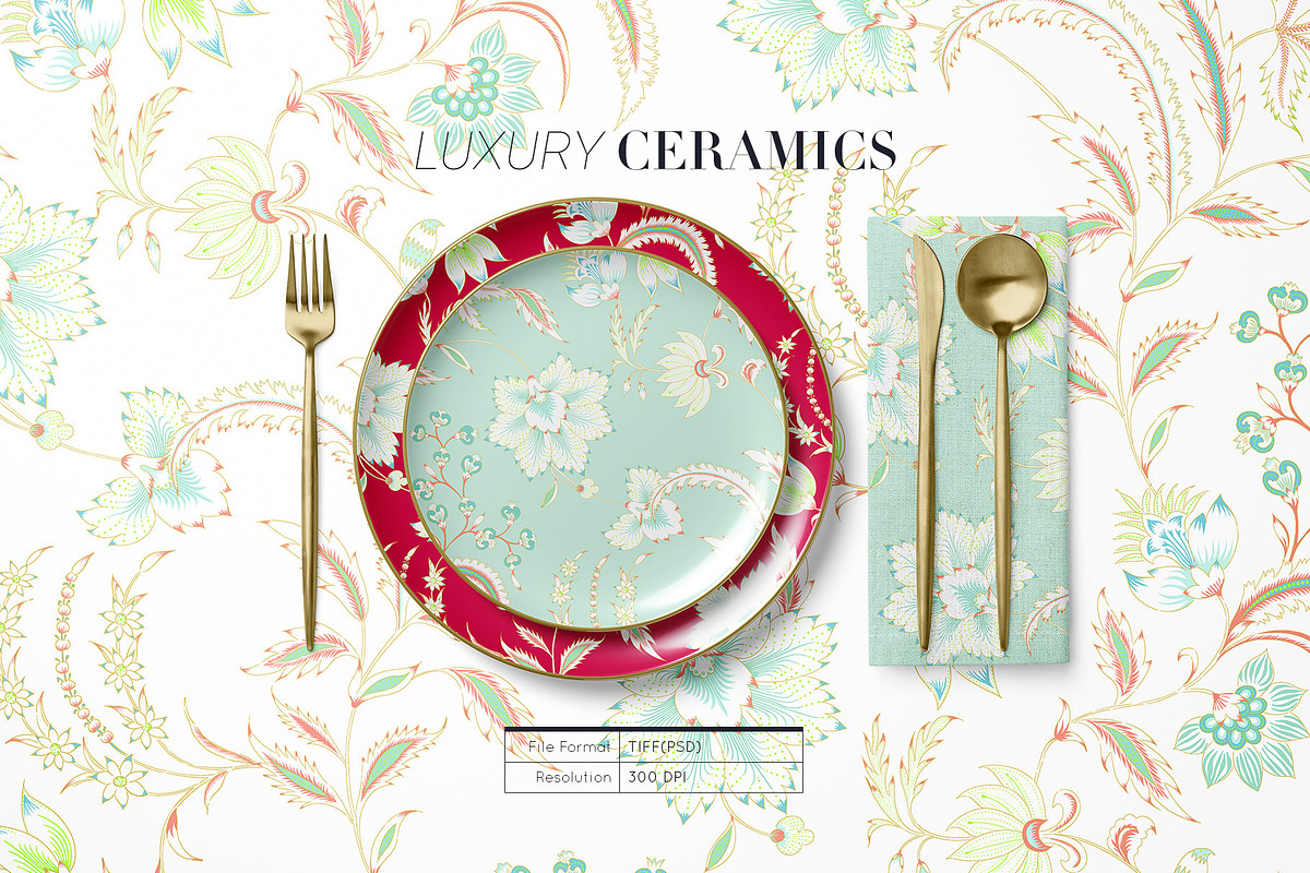 Royal Chintz - II Patterns & Motifs., a Pattern Graphic by Pink Linen (Photo 10 of 12)