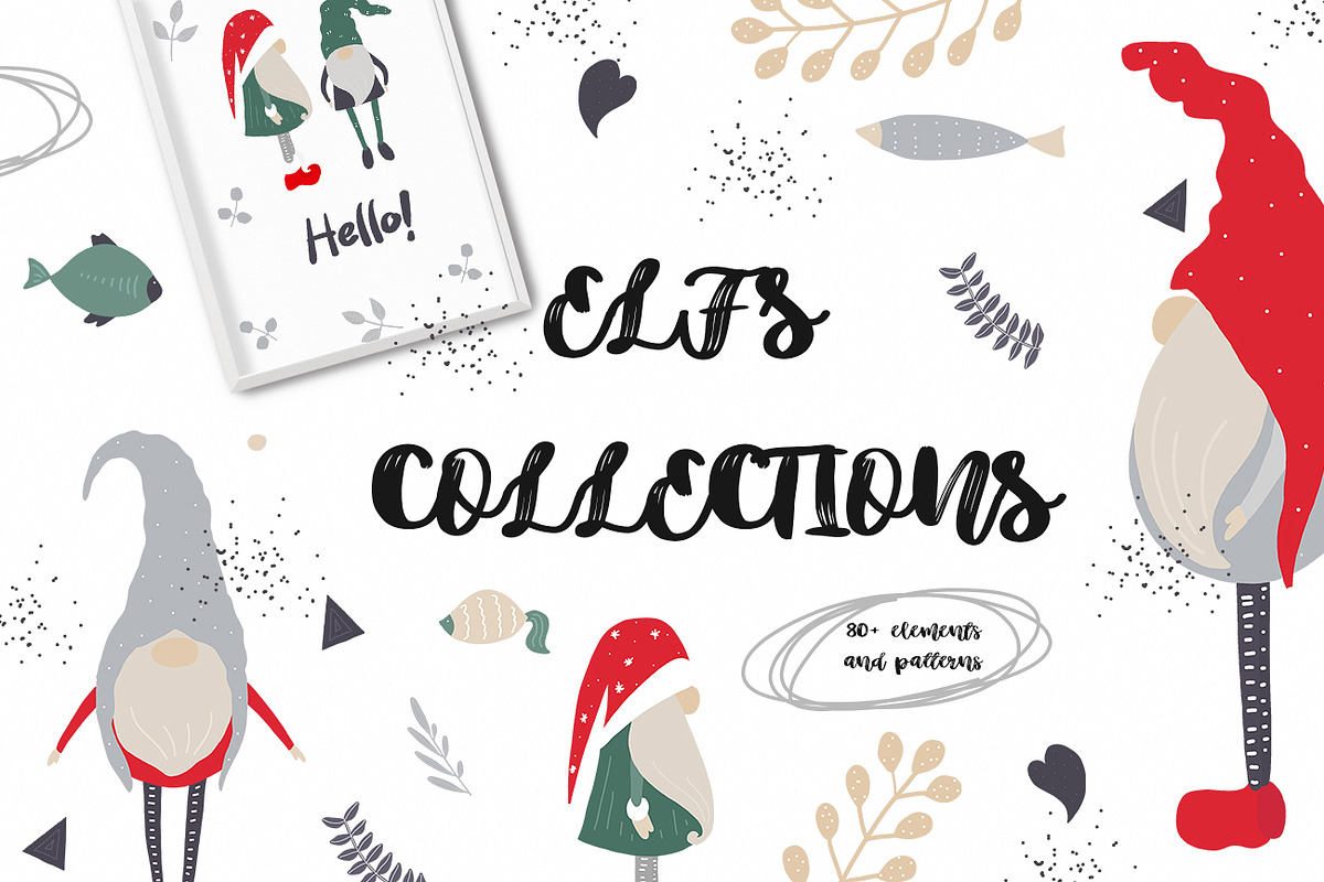 Christmas gnomes, an Animal Illustration by SketchCliparts (Photo 1 of 7)