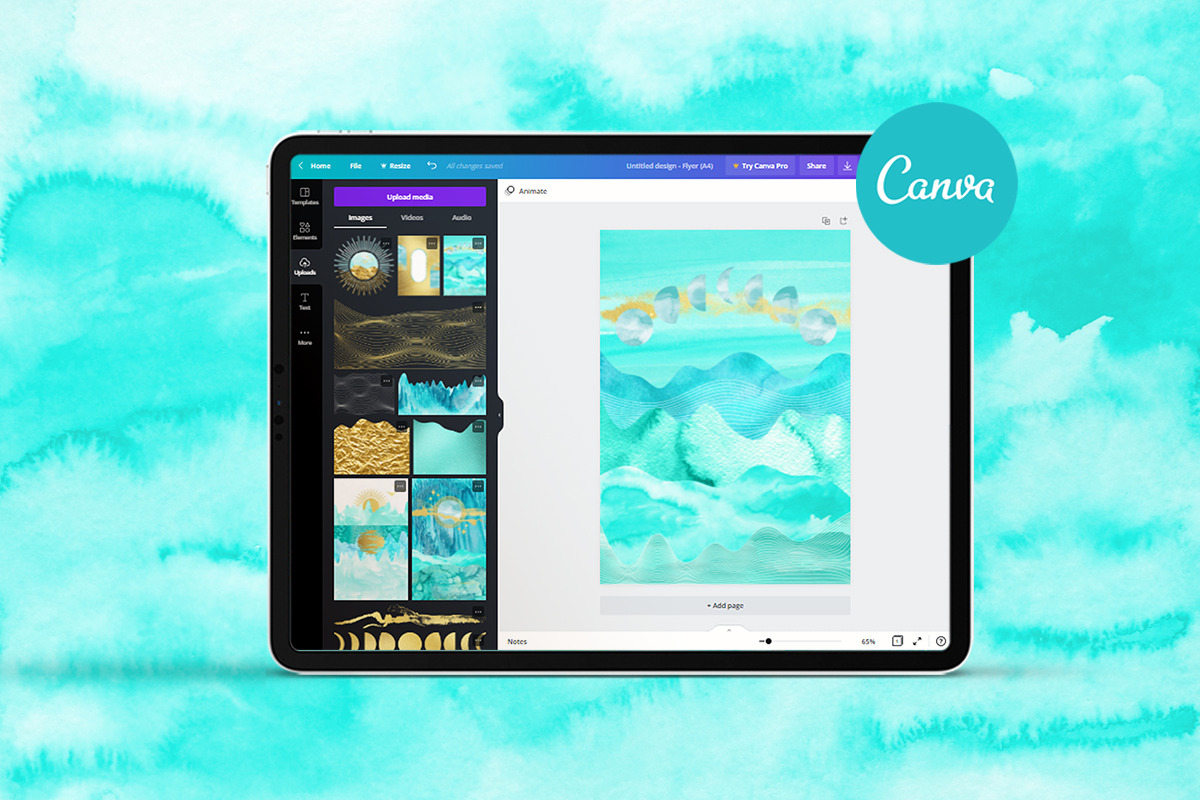 Celestial Landscape Abstract Creator, a Texture Illustration by Julie&Taily (Photo 23 of 25)