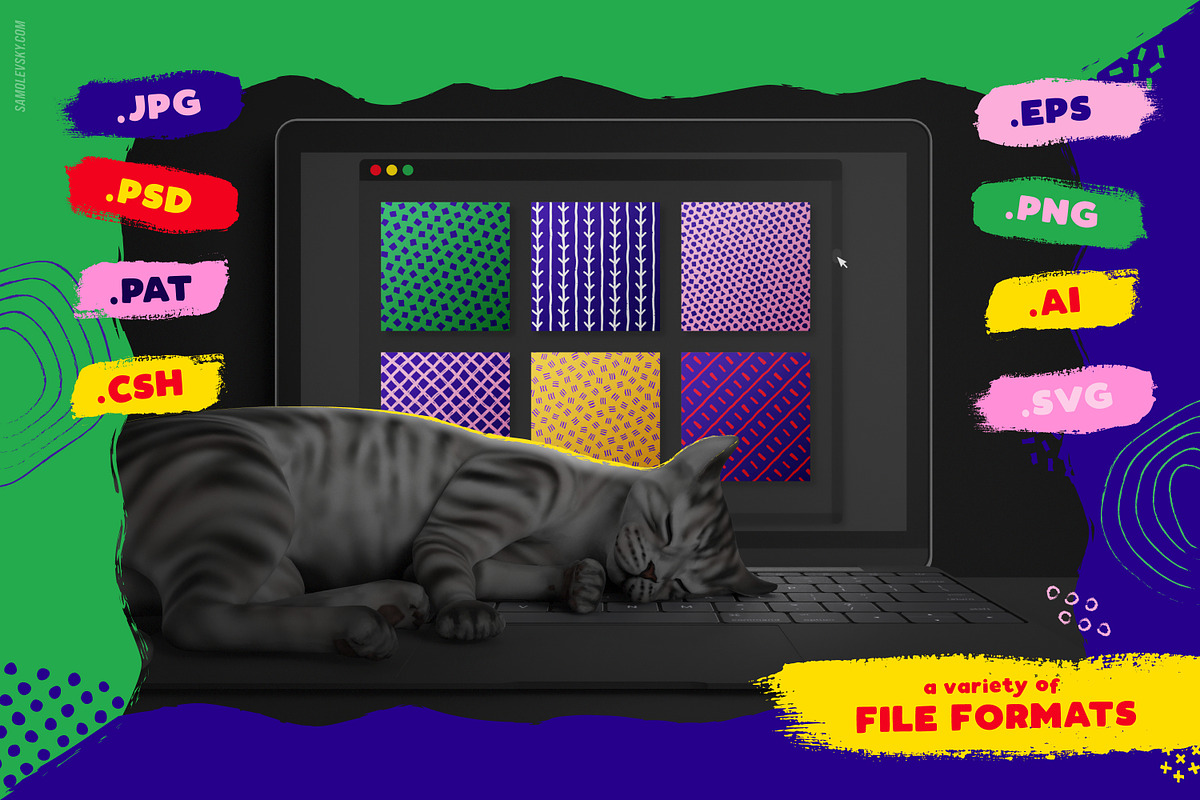Hand-Drawn Patterns, Shapes, Brushes, a Pattern Graphic by Samolevsky (Photo 18 of 23)