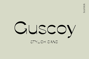 Guscoy – Stylish, High Contrast Sans