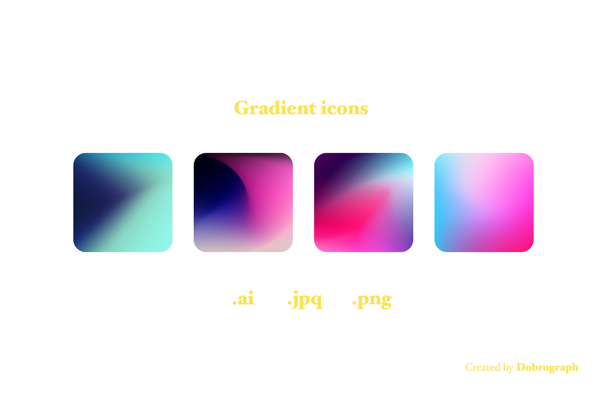Abstract gradients, a Background Graphic by DOBROGRAPH (Photo 10 of 14)