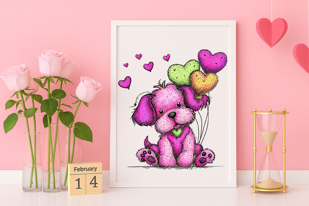 Happy Valentine's Day Clipart Bundle, an Illustration by Canvas Craft (Photo 4 of 6)