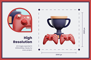3D Entertainment Icon Set, a Characters & Person 3D Model by Flat Icons (Thumbnail 5 of 8)