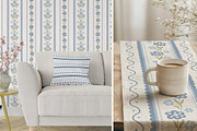 Cottage Dreams patterns, frames, bow, a Pattern Graphic by Cozy pattern shop (Thumbnail 10 of 12)