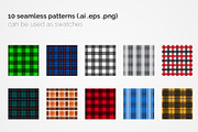 Buffalo Check Seamless Patterns, a Pattern Graphic by 3Y_Design (Thumbnail 2 of 6)