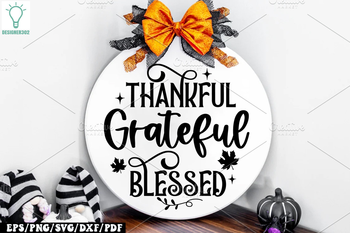 Fall Round Door hanger SVG Bundle, a Graphic by Designer302 (Photo 19 of 23)