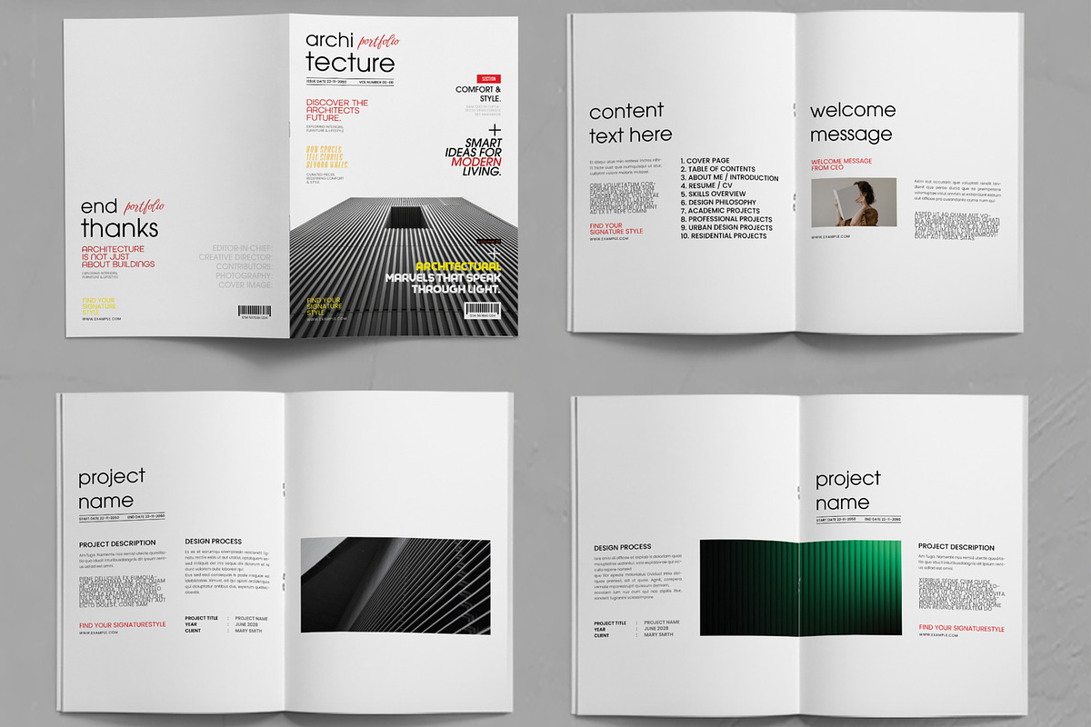 Modern Architecture Portfolio, a Brochure Template by ContestDesign (Photo 2 of 3)