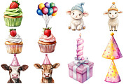 Cute Farm Birthday Clipart, an Illustration by Designworld (Thumbnail 3 of 5)