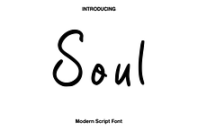 Soul - Modern Script Font
