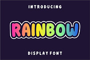 Rainbow, a Sans Serif Font by Limited.studio (Thumbnail 1 of 7)