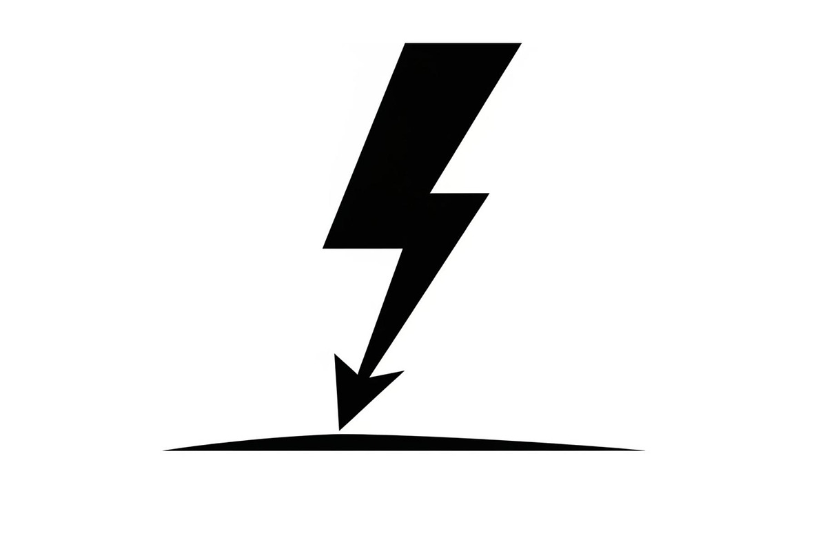 Lightning Power Symbol Silhouette, an Illustration by hafijul (Photo 13 of 15)